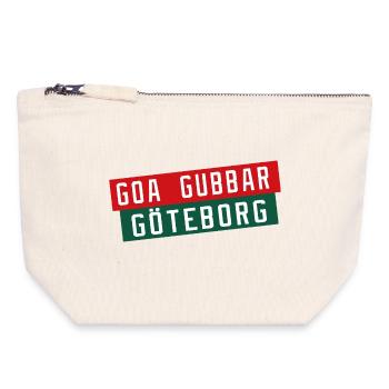 Göteborg Goa Gubbar - Canvas Reißverschluss-Täschchen (18 x 19 cm) - Naturweiß - Vorne