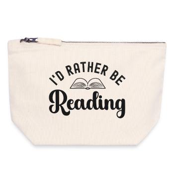 Lecture Bookworm Bookworm - Pochette zippée en toile 18 x 19 cm - blanc naturel - Devant