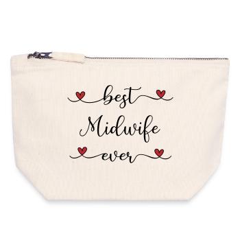 Midwife - Canvas Zip Pouch 18 x 19 cm - nature - Front