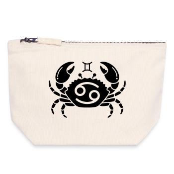 Constellation Crab - Canvas Zip Pouch 18 x 19 cm - nature - Front