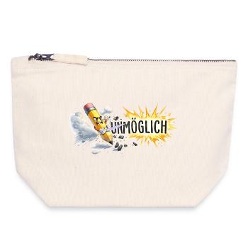 Possible pencil action - Canvas Zip Pouch 18 x 19 cm - nature - Front