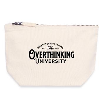Overthinking_University - Canvas Zip Pouch 18 x 19 cm - nature - Front
