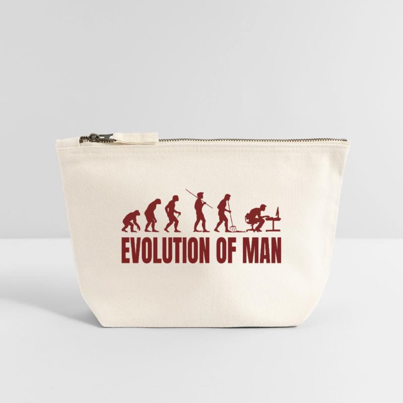 Computer PC Evolution Informatiker Programmierer Canvas Reißverschluss-Täschchen (18 x 19 cm)