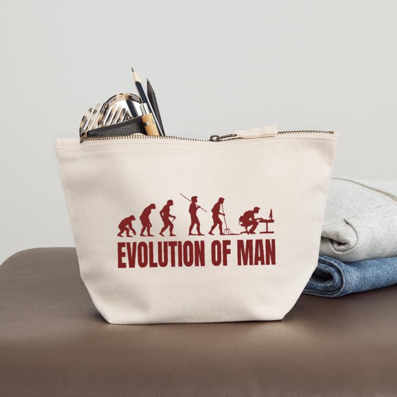 Computer PC Evolution Computer Scientist Programmer Canvas Zip Pouch 18 x 19 cm