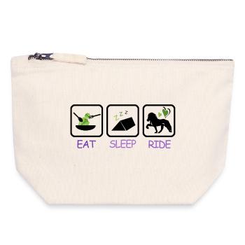 iceland competition shirts vegetarian tent ride - Canvas Reißverschluss-Täschchen (18 x 19 cm) - Naturweiß - Vorne