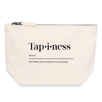 Chemise de claquettes - Pochette zippée en toile 18 x 19 cm - blanc naturel - Devant