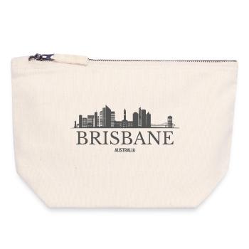 Brisbane Australia, Brisbane Skyline - Canvas Zip Pouch 18 x 19 cm - nature - Front