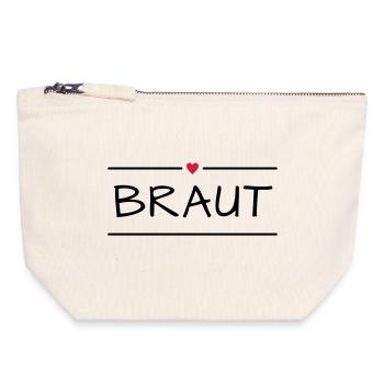 Bride hen party - Canvas Zip Pouch 18 x 19 cm - nature - Front