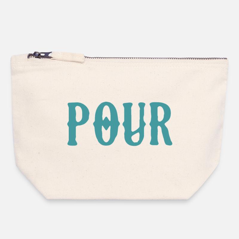 Pipo - Canvas Zip Pouch 18 x 19 cm - nature