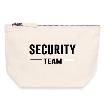 Security Team – Sicherheit | Ordnung | Crew Shirt - Canvas Reißverschluss-Täschchen (18 x 19 cm) - Naturweiß - Vorne