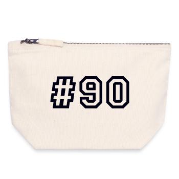 1990 Hashtag 90 - Canvas Zip Pouch 18 x 19 cm - nature - Front