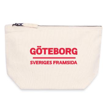 Colorful City Skyline in Gothenburg - Canvas Zip Pouch 18 x 19 cm - nature - Front