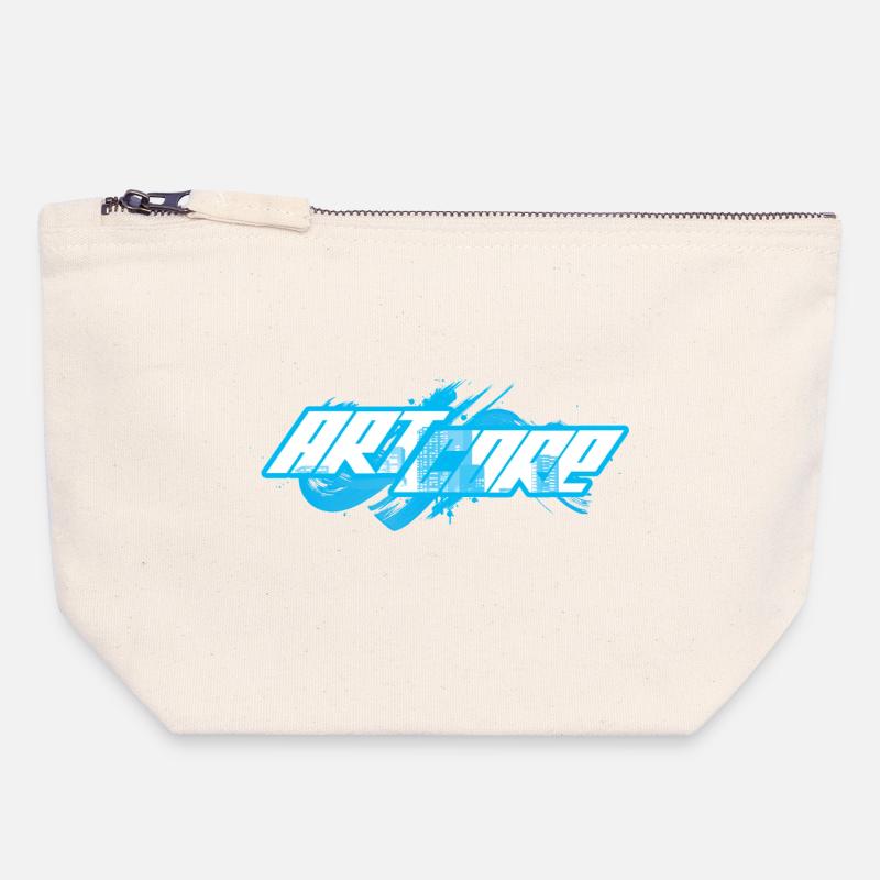 ArtCore graffiti Blue Splash pun Hardcore - Canvas Zip Pouch 18 x 19 cm - nature