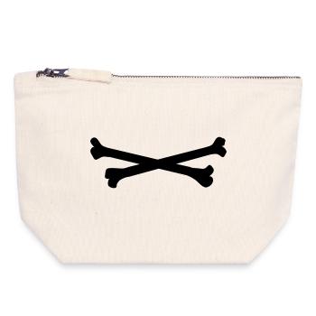 bones - Canvas Zip Pouch 18 x 19 cm - nature - Front