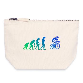 Kurz und klar Roadbike - Canvas Reißverschluss-Täschchen (18 x 19 cm) - Naturweiß - Vorne
