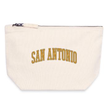 San Antonio Vintage Arc - Canvas Reißverschluss-Täschchen (18 x 19 cm) - Naturweiß - Vorne