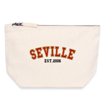 Sevilla gegründet 2006 - Canvas Reißverschluss-Täschchen (18 x 19 cm) - Naturweiß - Vorne