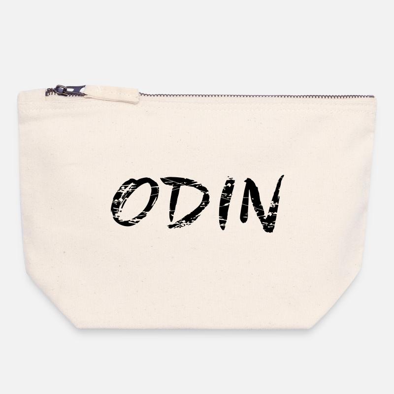 Odin - Canvas Reißverschluss-Täschchen (18 x 19 cm) - Naturweiß