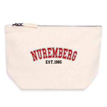 Nuremberg Est. 1985 - Canvas Zip Pouch 18 x 19 cm - nature - Front