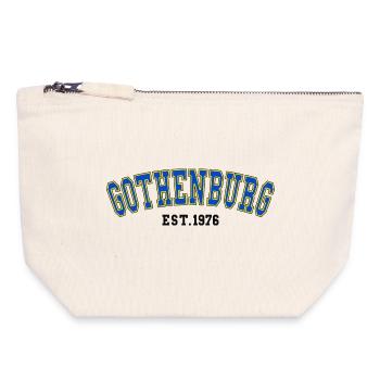 Göteborg gegründet 1976 - Canvas Reißverschluss-Täschchen (18 x 19 cm) - Naturweiß - Vorne
