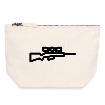 sniper - Canvas Zip Pouch 18 x 19 cm - nature - Front