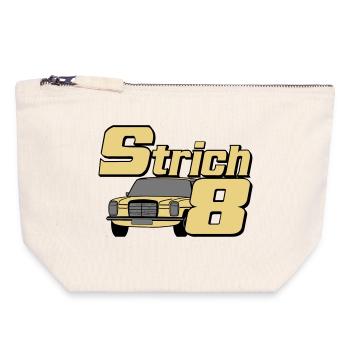 MB W115 W114 , Strich 8 , Oldtimer Kult (25) - Canvas Reißverschluss-Täschchen (18 x 19 cm) - Naturweiß - Vorne