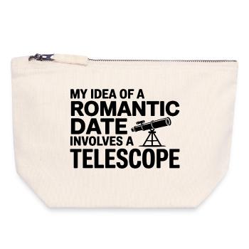 Stargazing Date Night Idea Astronomy - Canvas Zip Pouch 18 x 19 cm - nature - Front
