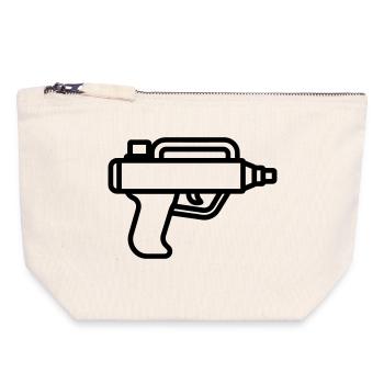 Water Gun - Canvas Zip Pouch 18 x 19 cm - nature - Front