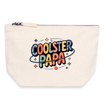 Coolest Dada Neon Colors - Canvas Zip Pouch 18 x 19 cm - nature - Front