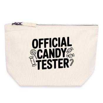 Official Candy Tester - Canvas Zip Pouch 18 x 19 cm - nature - Front