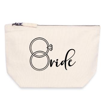 Engagement Ring Bride - Canvas Zip Pouch 18 x 19 cm - nature - Front