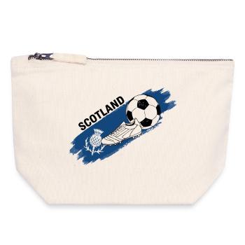 Scotland Football Scotland Soccer Fan Shirt - Canvas Zip Pouch 18 x 19 cm - nature - Front