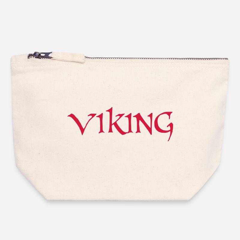 Viking - Canvas Reißverschluss-Täschchen (18 x 19 cm) - Naturweiß