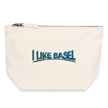 I like Basel - Canvas Zip Pouch 18 x 19 cm - nature - Front