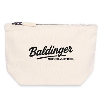 Baldinger - Pas de souci - Pochette zippée en toile 18 x 19 cm - blanc naturel - Devant