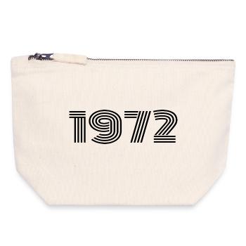 53rd Birthday 53 Years Anniversary - Canvas Zip Pouch 18 x 19 cm - nature - Front