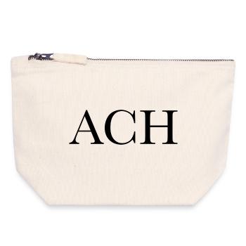 Oh - Canvas Zip Pouch 18 x 19 cm - nature - Front