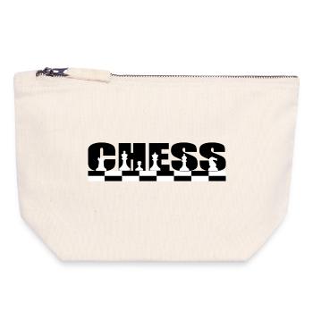 Chess - Canvas Zip Pouch 18 x 19 cm - nature - Front