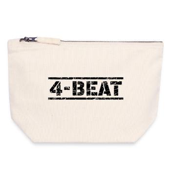 4 Beat - Canvas Zip Pouch 18 x 19 cm - nature - Front