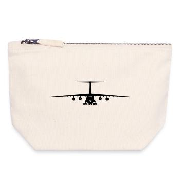 IL-76 - Canvas Reißverschluss-Täschchen (18 x 19 cm) - Naturweiß - Vorne