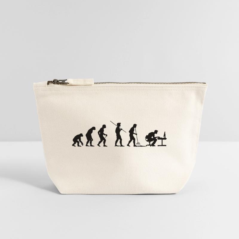 Programmer Evolution Computer Scientist Developer Canvas Zip Pouch 18 x 19 cm