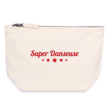 Super Dancer – Tanz - Canvas Reißverschluss-Täschchen (18 x 19 cm) - Naturweiß - Vorne