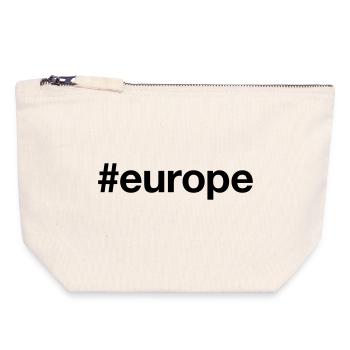 EUROPA Europe Hashtag - Canvas Zip Pouch 18 x 19 cm - nature - Front