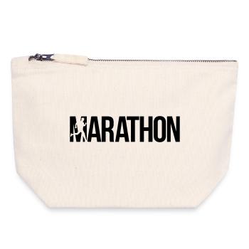 marathon - Canvas Zip Pouch 18 x 19 cm - nature - Front