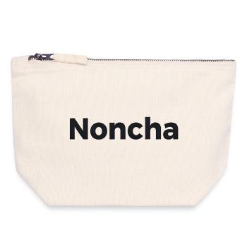 Noncha - Canvas Reißverschluss-Täschchen (18 x 19 cm) - Naturweiß - Vorne