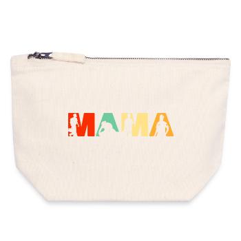Paramédic Mama Retro EMT Premier intervenant EMS - Pochette zippée en toile 18 x 19 cm - blanc naturel - Devant