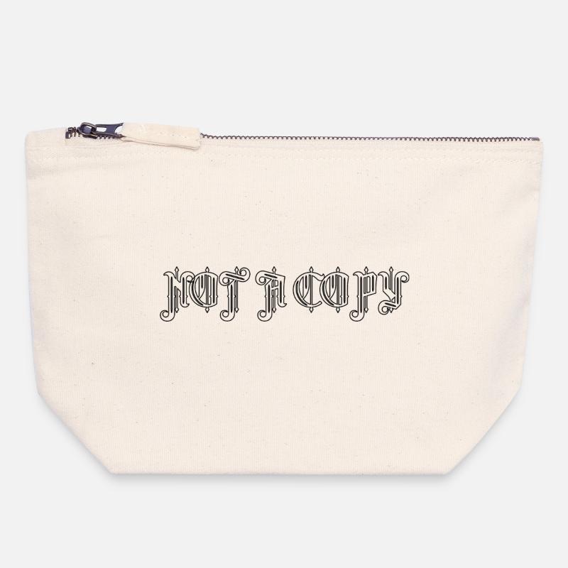 Not a Copy - Canvas Zip Pouch 18 x 19 cm - nature