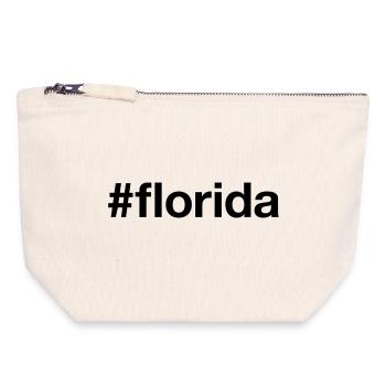 FLORIDA Hashtag - Canvas Zip Pouch 18 x 19 cm - nature - Front
