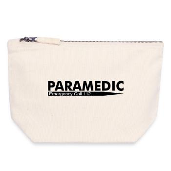 Paramedic Emergency Call 112 - Canvas Zip Pouch 18 x 19 cm - nature - Front