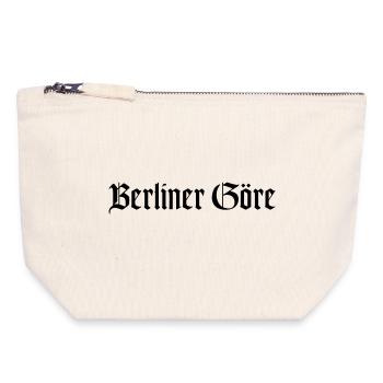 BERLINER GÖRE - Canvas Reißverschluss-Täschchen (18 x 19 cm) - Naturweiß - Vorne